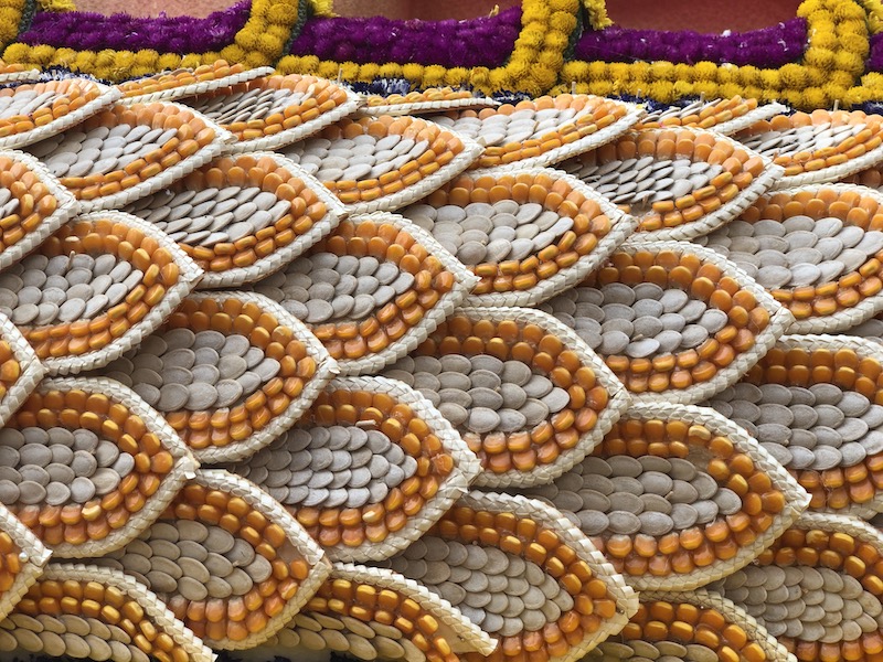 Detalle decoración Festival Flores Chiang Mai